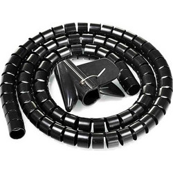 Powertech POWERTECH δεματικό καλωδίων TIES-083, πλαστικό, Φ20mm, 2m, μαύρο