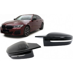Καλύμματα Καθρεφτών Κατάλληλα Για Bmw Σειρά 5 G30 G31 G38 (2017-2019) Σειρά 6 G32 (2017-2019) Σειρά 7 G11 G12 (2015-2019) Σειρά 8 G14 G15 G16 (2017-2019) M Sport Design Γυαλιστερό Μαύρο Lhd