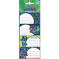 Αυτοκόλλητες Ετικέτες PJ Masks 20 Τεμάχια (484190)