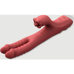 Two Finger Beauty Δονητής Rabbit Κόκκινος