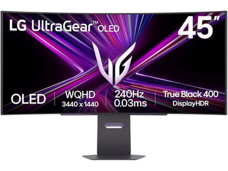 LG UltraGear 45GX900A-B Ultrawide OLED HDR Curved Gaming Monitor 45" 3440x1440 QHD 240Hz 0.03ms
