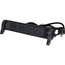 Legrand SurgeArrest 4 Outlets 3m Cable Black/Grey Rotating