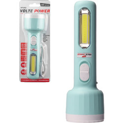 TIROSS Volte Power VP1832 TS-1856 Φακός Χειρός 3W LED 180 Lumens Καουτσούκ Γκρι