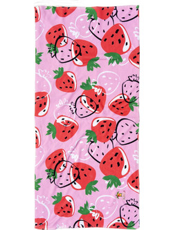 Tortue Strawberry Παιδική Πετσέτα Θαλάσσης Ροζ 70x140cm S2-114-100