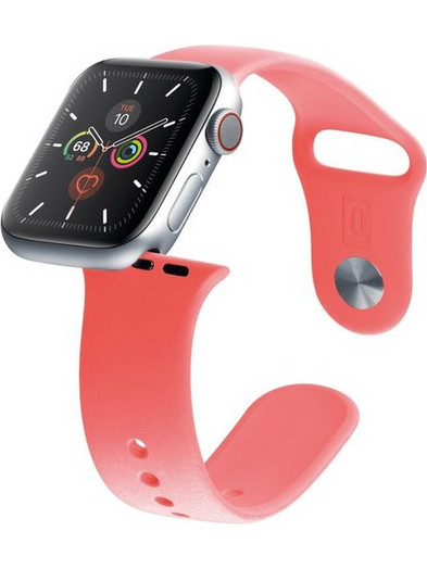 Cellular Line Λουράκι Σιλικόνης Coral (Apple Watch 38 / 40 / 41mm)