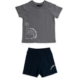 BDTK JR INF BEBE BOYS RAGLAN T-SHIRT & SHORTS (1261-735399-00509) ΣΕΤ ΒΡΕΦΙΚΟ