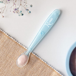 Kiokids Step 1 Spoon Κουτάλι Σιλικόνης Μπλε