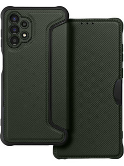 Tel1 Samsung Galaxy A32 4G Razor Carbon Θήκη Βιβλίο - Green