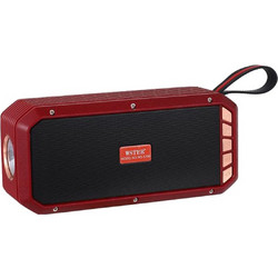 WSTER WS5390 Ηχείο Bluetooth 14W με Ραδιόφωνο Κόκκινο