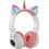Unicorn STN-27 Ασύρματα Bluetooth Παιδικά Ακουστικά Over Ear Λευκά