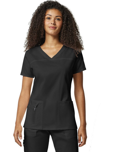 Γυναικεία Μπλούζα Cherokee Core Stretch | V-Neck | 3 Τσέπες | Black