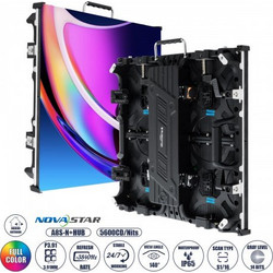 GLOBOSTAR(R) LUMOWALL 41002 Κυρτή Οθόνη Video Wall P3.91 Καμπίνα 50x50cm LED 180W 3840Hz 16384 Dots 5600cd/m Nits AC 220-240V Εξωτερικού Χώρου IP65 Full Color S1/16 14Bits - Κάρτα NovaStar A8S-N+HUB -