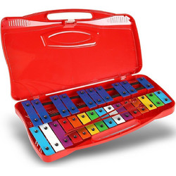 V-TONE DCS 25 SET glockenspiel 25-note chromatic bells educational musical instrument for children 2 playing mallets carrying case