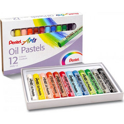Λαδοπαστέλ Pentel 12 χρωμάτων PHN-12