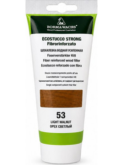 BORMA WACHS Ecostucco Strong 53 Καρυδιά Ανοιχτή Ξυλόστοκος Νερού Ινοενισχυμένος 250gr