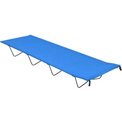 vidaXL Κρεβάτι Κάμπινγκ Μπλε 180x60x19 εκ. Ύφασμα Oxford και Ατσάλι