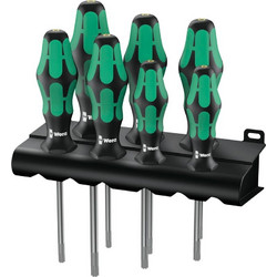 WERA 367/7 TORX HF Kraftform Plus screwdr. set w. holding fu