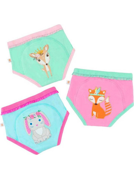 Σλιπ Εκπαιδευτικά (Σετ 3τμχ) Zoocchini Woodland Princesses Girls 810608030473