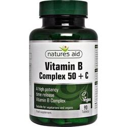 Natures Aid Vitamin B Complex 50 & C 30 Ταμπλέτες