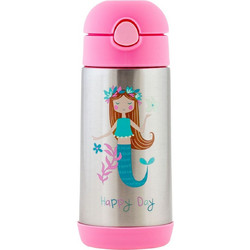 Stephen Joseph Mermaid Παιδικό Μπουκάλι Θερμός Ανοξείδωτο BPA Free Ροζ 350ml