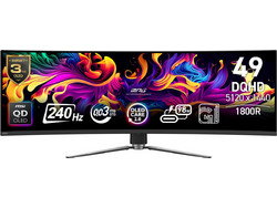 MSI MPG 491CQPX Ultrawide QD-OLED HDR Curved Gaming Monitor 49" 5120x1440 240Hz 0.03ms