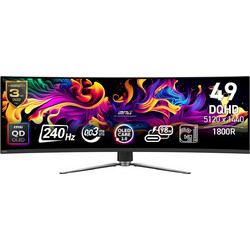 MSI MPG 491CQPX Ultrawide QD-OLED HDR Curved Gaming Monitor 49" 5120x1440 240Hz 0.03ms