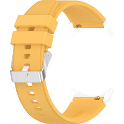 Techsuit Watchband W026 Λουράκι Σιλικόνης Yellow (Universal 20mm)
