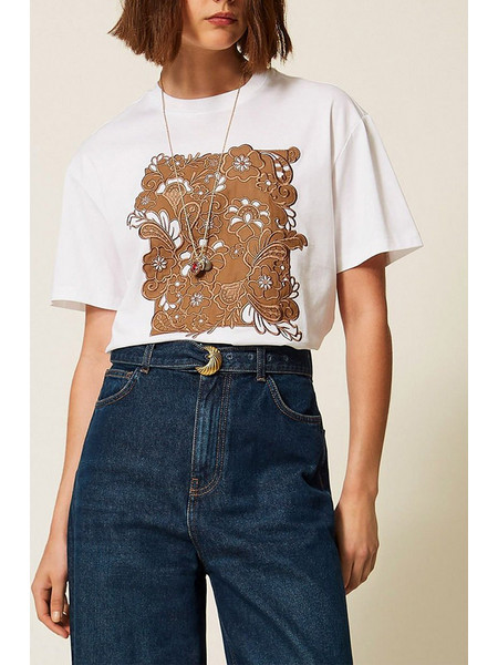 TWINSET ΜΠΛΟΥΖΑ 262TP2760-13936 OffWhite