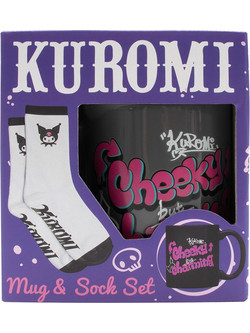 HK Kuromi Mug & Sock Set - Ceramic