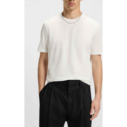 Hugo T-shirt Dimerstee κανονική γραμμή natural βαμβακερό