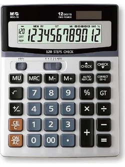 M & G ΚΟΜΠΙΟΥΤΕΡΑΚΙ 12 DIGITS 120 STEPS CHECK
