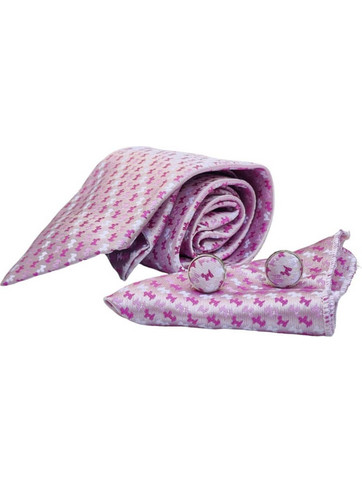 Σετ Γραβάτα με Ποσέτ Pink Terrier