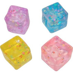 Squishy fruit cube antistress toy 5 cm-1 τεμάχιο