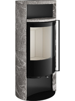 Spartherm Sino L Soapstone Black Eboris 1300 Ξυλόσομπα