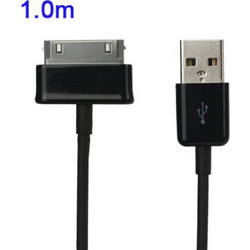 USB Καλώδιο Φόρτισης για Samsung Galaxy Tab 1 Μέτρο - Μαύρο