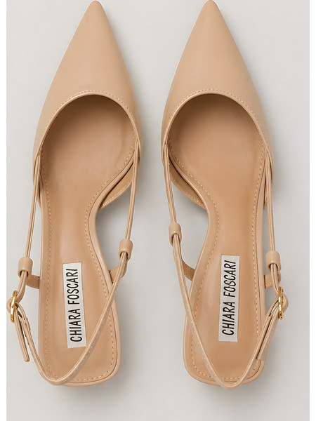 Γόβες Slingback Λουστρίνι Με Λουράκι