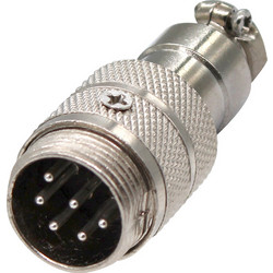 CONNECTOR ΜΙΚΡΟΦΩΝΟΥ ΚΑΛΩΔΙΟΥ 6P ΑΡΣΕΝΙΚΟ GX16-01 WAN (ΣΕΤ ΜΕ 5)