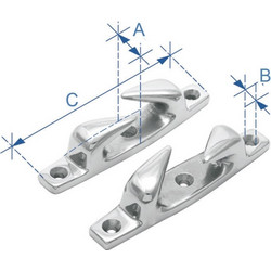 Όκιο, Αριστερό, Inox 316, 115mm (4,5") O Σχοινιού 10mm (92795)