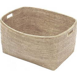 Καλάθι Μεγάλο Rattan Λευκό Chatelaine Large (69x55x35 cm)