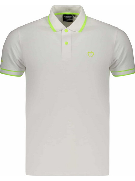 Kisses & Hugs Men's White Short-Sleeved Polo Shirt Λευκό