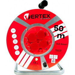 VERTEX PB50METAL Extension cable 50 m 3x2,5 mm 3000 W IP44 Black PB50METAL