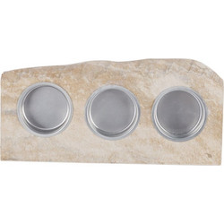 Estia Ξυλινο Κηροπηγιο Για Ρεσω 3 Θεσεων Fibra 19X9X2,5Cm