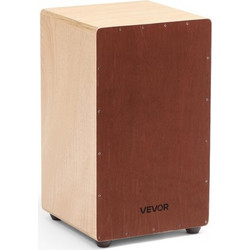 VEVOR Large Cajon Box Drum, με εσωτερικά σύρματα Snare, Ελαφρύ Ξύλινο Prcussion Box, Birch Wood Drum Musical Instrument με πόδια σιλικόνης, για αρχάριους και επαγγελματίες, 305 x 30 mm