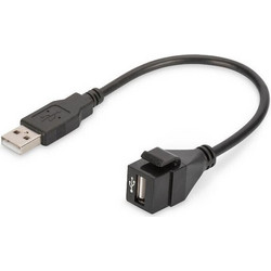 Digitus Keystone Module USB-A (M/F) 16cm Black