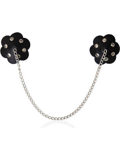 OHMAMA FETISH PETALS NIPPLE COVERS AND CHAIN