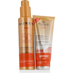 Nuxe Delicious Sun Spray SPF50 150ml + After Sun Shampoo 100ml