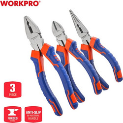 WorkPro Σετ Πένσες Μήκους 200mm 3τμχ WP201007