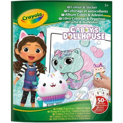 Gabbys Dollhouse Βιβλίο Ζωγραφικής Χρωμοσελίδων & Αυτοκόλλητα Gabby Dollhouse