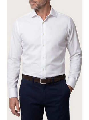 CAMICISSIMA non iron cotton shirt ASTANA028715-WHITE White