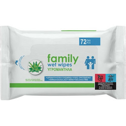 Premium Υγρομάντηλα Family με Aloe Vera & Έλαιο Argan Fiorevita - 72 τμχ
